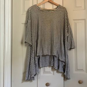 We The Free XS Flowy 3/4 Sleeve Striped Top